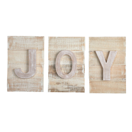 15” Rustic “JOY” Wall Art-Parc Decor