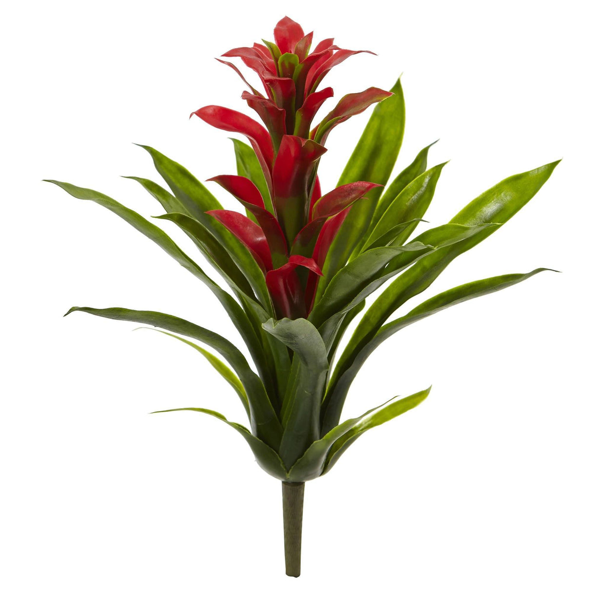 15” Artificial Bromeliad Flower (Set of 4)-Stem-Parc Decor