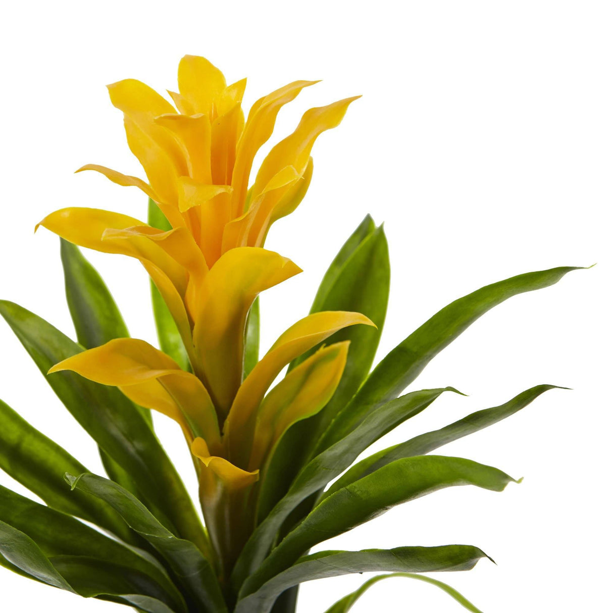 15” Artificial Bromeliad Flower (Set of 4)-Stem-Parc Decor