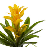 15” Artificial Bromeliad Flower (Set of 4)-Stem-Parc Decor