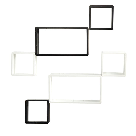 15" Modern Wall Art Décor Floating Shelves (Set of 6)"-Wall Decor-Parc Decor