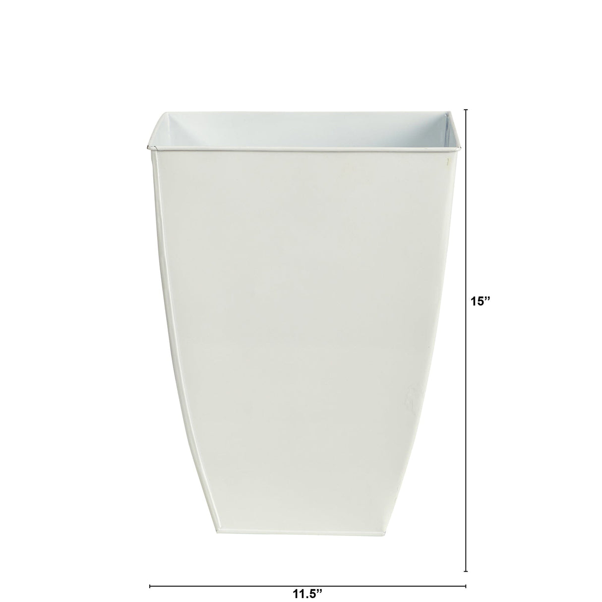 15” Square Tin Planter-Planter-Parc Decor