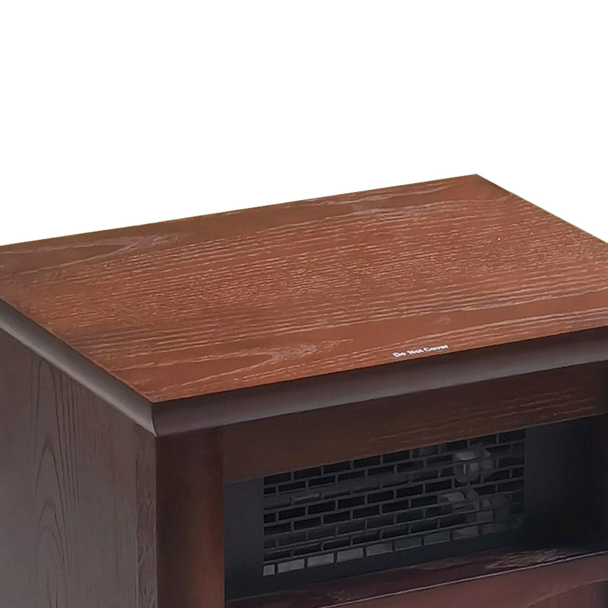 1500-Watt Electric Cabinet 4 Quartz Infrared Heater Wood with LED Digital Screen, Remote Control and Timer-Parc Decor