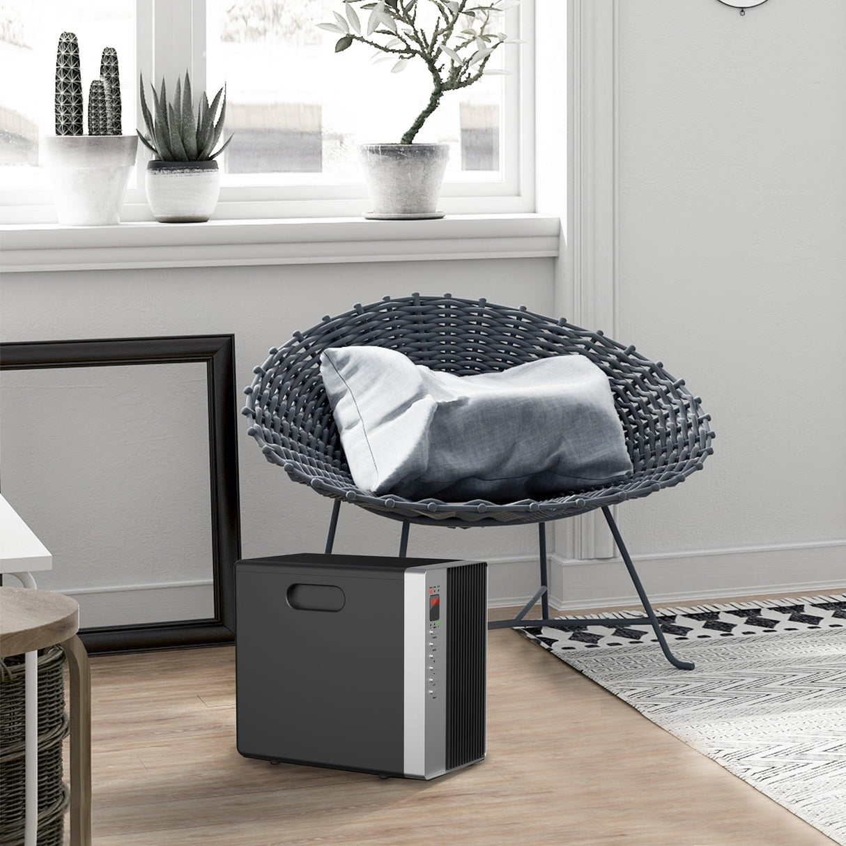 1500W Electric Infrared Quartz Space Thermostat Heater with LED Display and Remote-Parc Decor