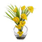 15.5” Calla Lily and Grass Artificial Arrangement in Vase-Parc Decor