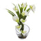 15.5” Calla Lily and Grass Artificial Arrangement in Vase-Parc Decor
