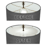 15.5" Round Diffuser Translucent Frosted White