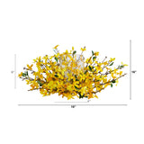 16” Artificial Forsythia Candelabrum-Parc Decor