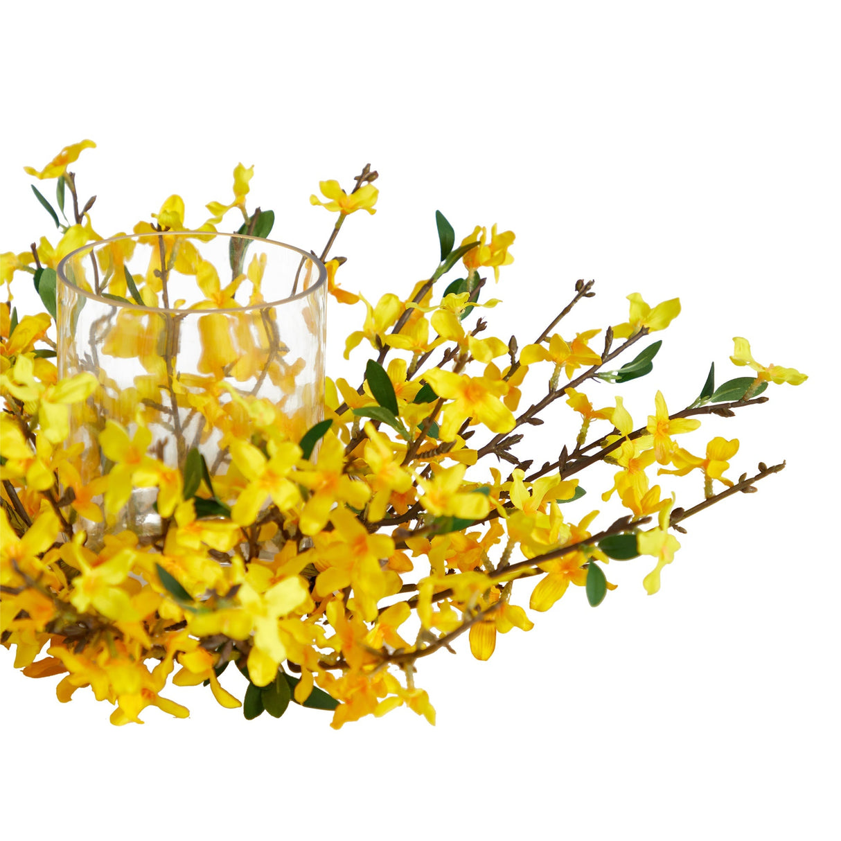 16” Artificial Forsythia Candelabrum-Parc Decor