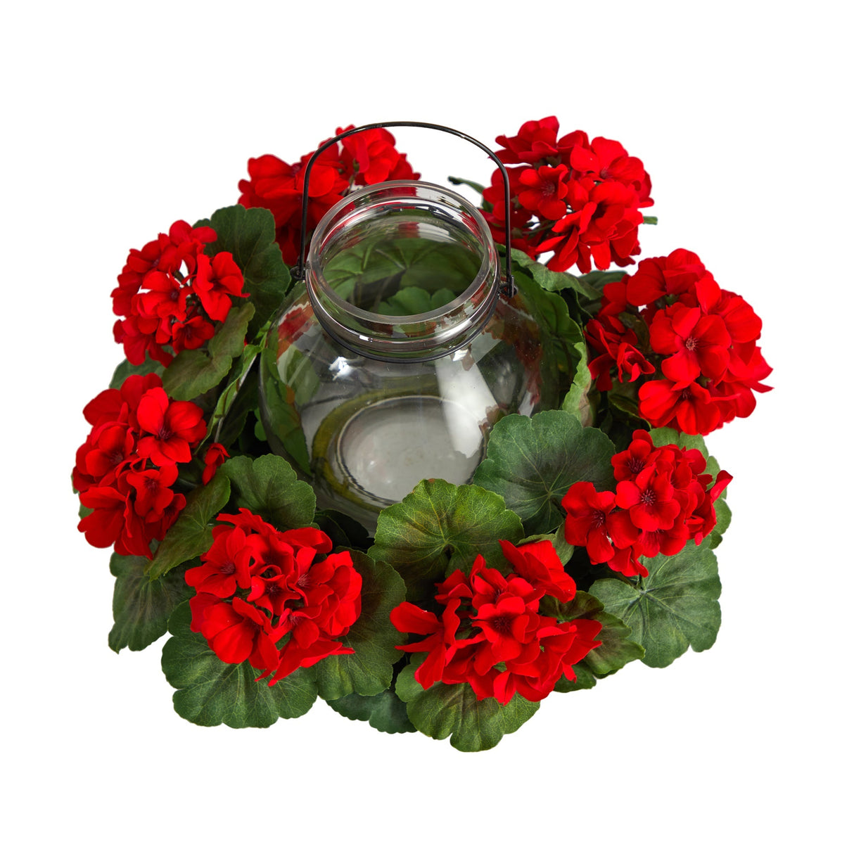 16” Artificial Geranium Candelabrum-Parc Decor