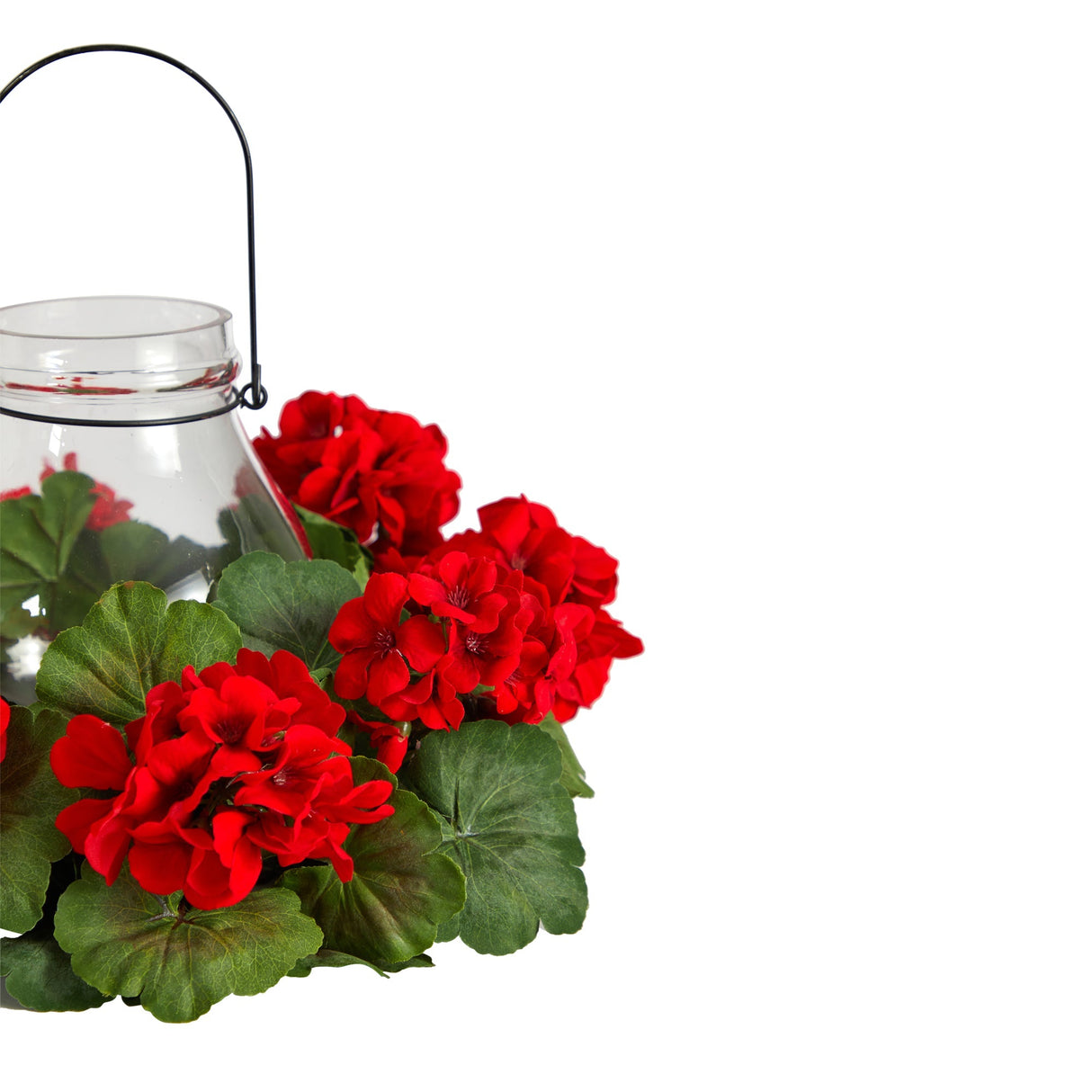 16” Artificial Geranium Candelabrum-Parc Decor