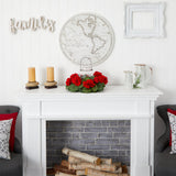 16” Artificial Geranium Candelabrum-Parc Decor