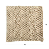 16” BOHO Woven Macrame Decorative Pillow Cover-Parc Decor