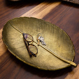 16” Gold Leaf Tray Decorative Accent-Accessory-Parc Decor