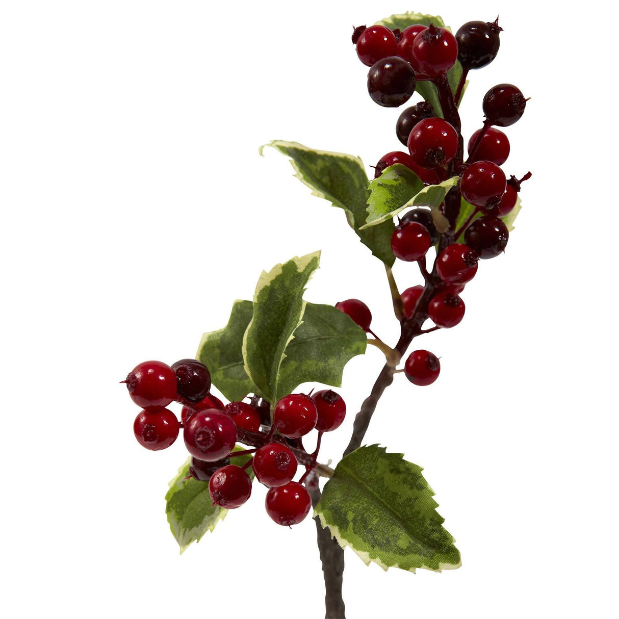 16” Holly Berry Artificial Flower (Set of 6)-Stem-Parc Decor