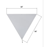 16"W Beacon Triangle Corner Light Plug-In Cord White by Home Concept