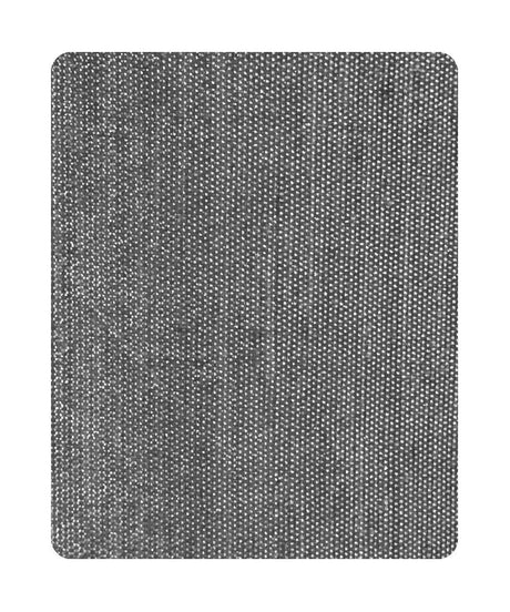 16"W Moderne Flush Mount Conversion Kit Granite Gray Burlap Hardback Drum Lampshade