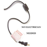 16"W Plug In Swag Amber Glass Pendant Light Bronze Finish-Pendant-Parc Decor