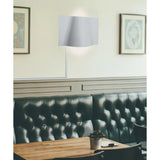 16"W Surface Wave Alluring Curved Metal LED Wall Light