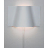 16"W Surface Wave Alluring Curved Metal LED Wall Light