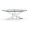 17" H Contemporary Glass Coffee Table in Living Room, Bedroom-边桌-Parc Decor