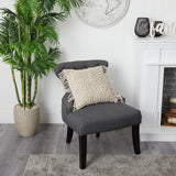 18” BOHO Fringed Woven Macrame Decorative Pillow Cover-Parc Decor