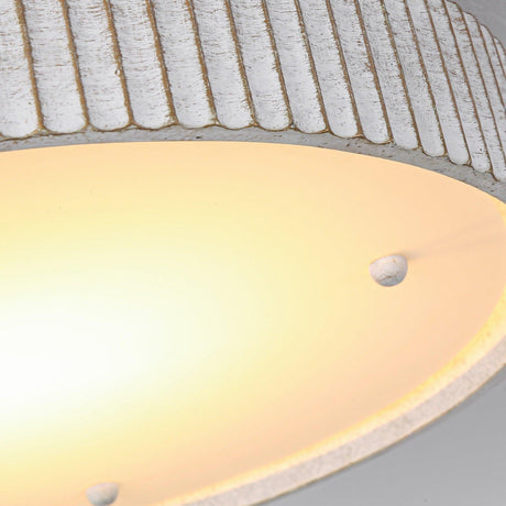 18 Inch White Modern Flush Mount LED Light-Parc Decor