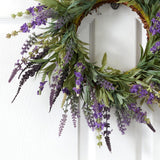 18” Lavender Wreath-Parc Decor