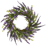 18” Lavender Wreath-Parc Decor
