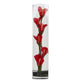 18” Mini Cally Lily Artificial Arrangement in Cylinder Glass-Parc Decor