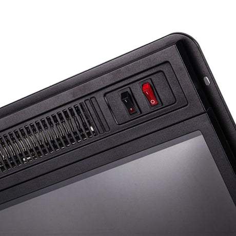 18" Modern Black Insert Electric Fireplace-Parc Decor