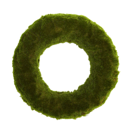 18” Moss Artificial Wreath-Parc Decor