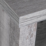 18" Solid Wood Farmhouse Nightstand for Bedroom in Brown or Grey or White-Parc Decor