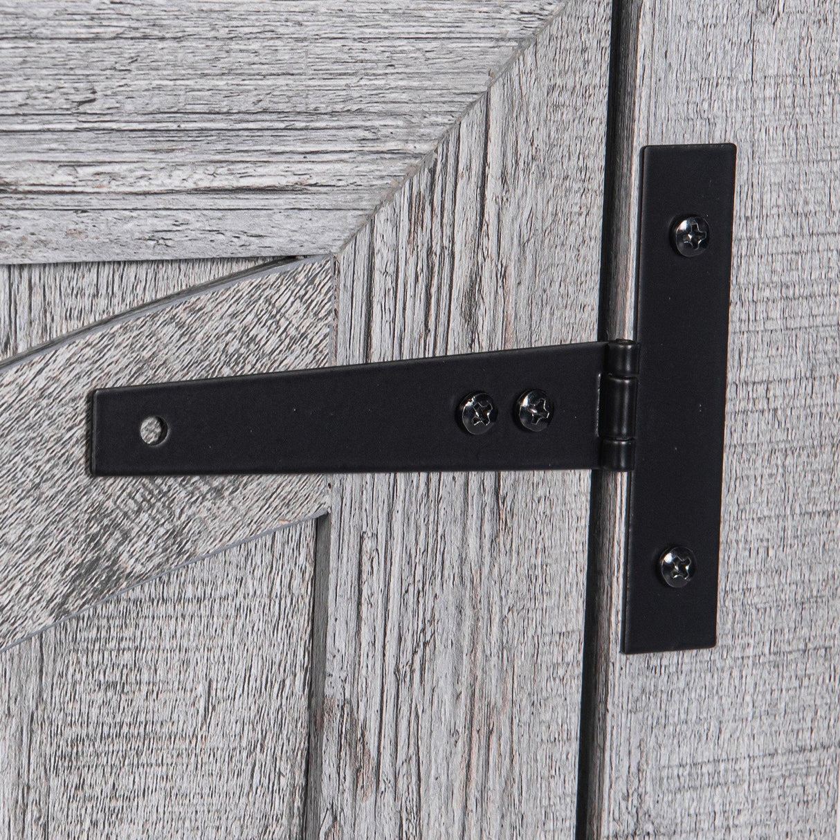 18" Solid Wood Farmhouse Nightstand for Bedroom in Brown or Grey or White-Parc Decor