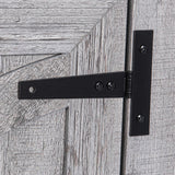 18" Solid Wood Farmhouse Nightstand for Bedroom in Brown or Grey or White-Parc Decor