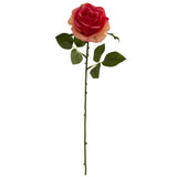 18” Artificial Rose Flower (Set of 24)-Stem-Parc Decor