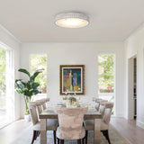 18 Inch White Modern Flush Mount LED Light