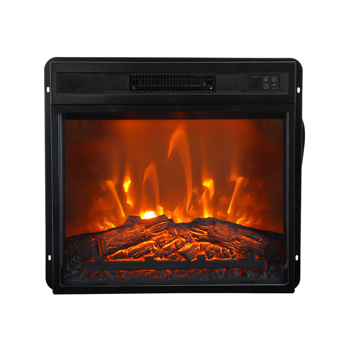 18" Modern Black Insert Electric Fireplace