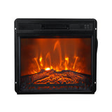 18" Modern Black Insert Electric Fireplace
