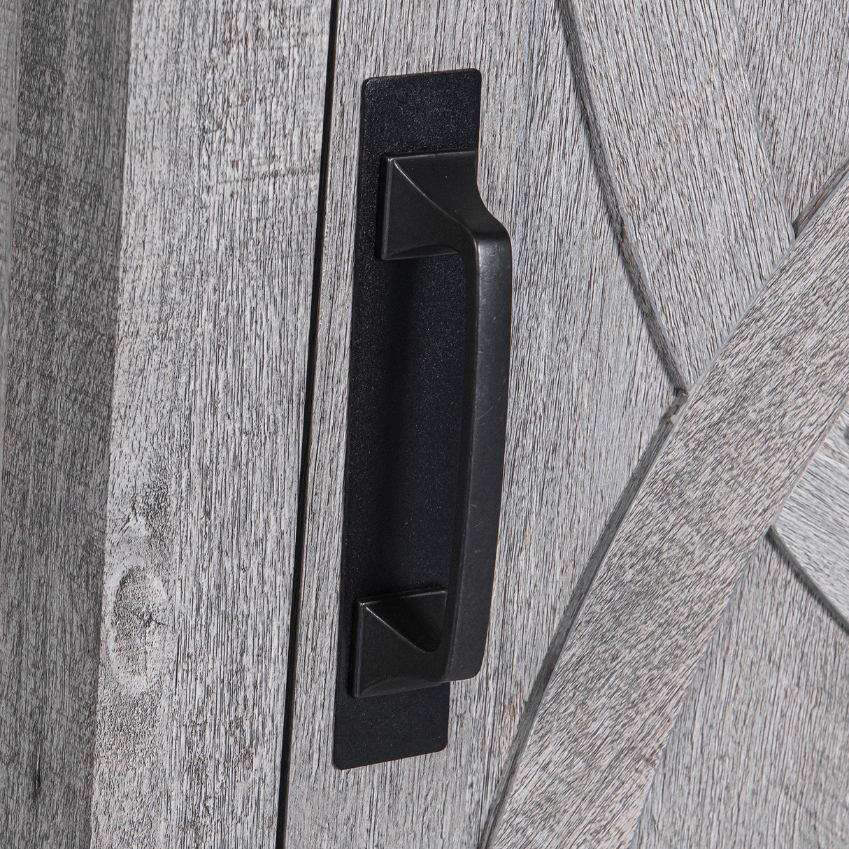 18" Solid Wood Farmhouse Nightstand for Bedroom in Brown, Grey, or White-Parc Decor