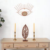 19” Gold Metal Eye Wall Mirror-Parc Decor