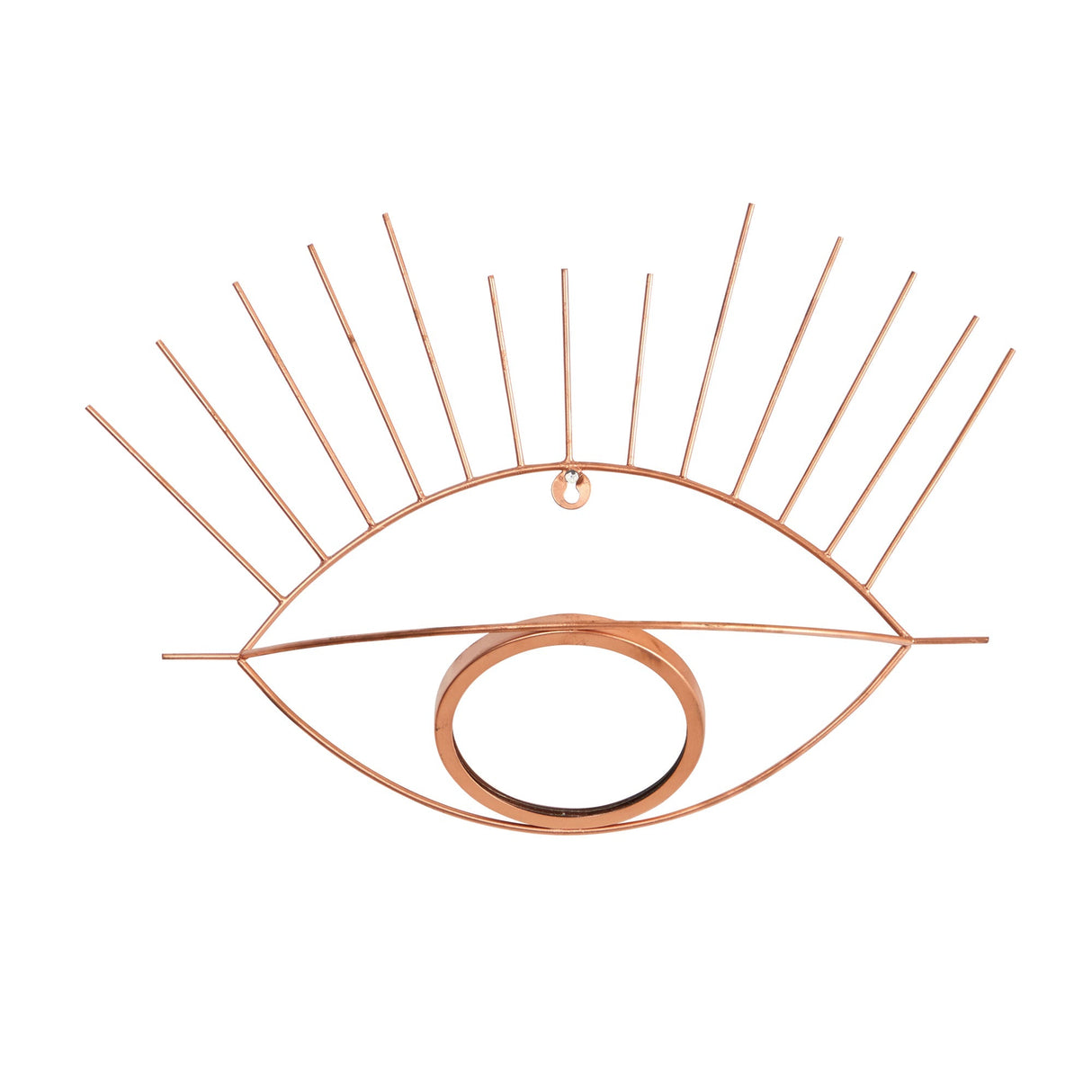 19” Gold Metal Eye Wall Mirror-Parc Decor