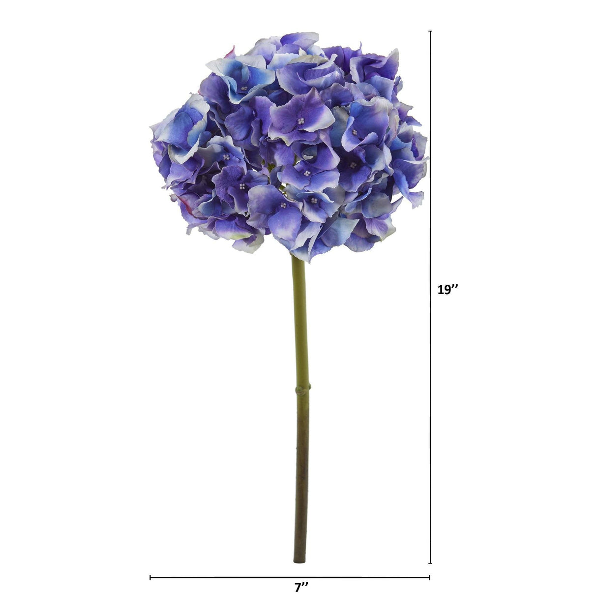19” Hydrangea Artificial Flower (Set of 6)-Parc Decor