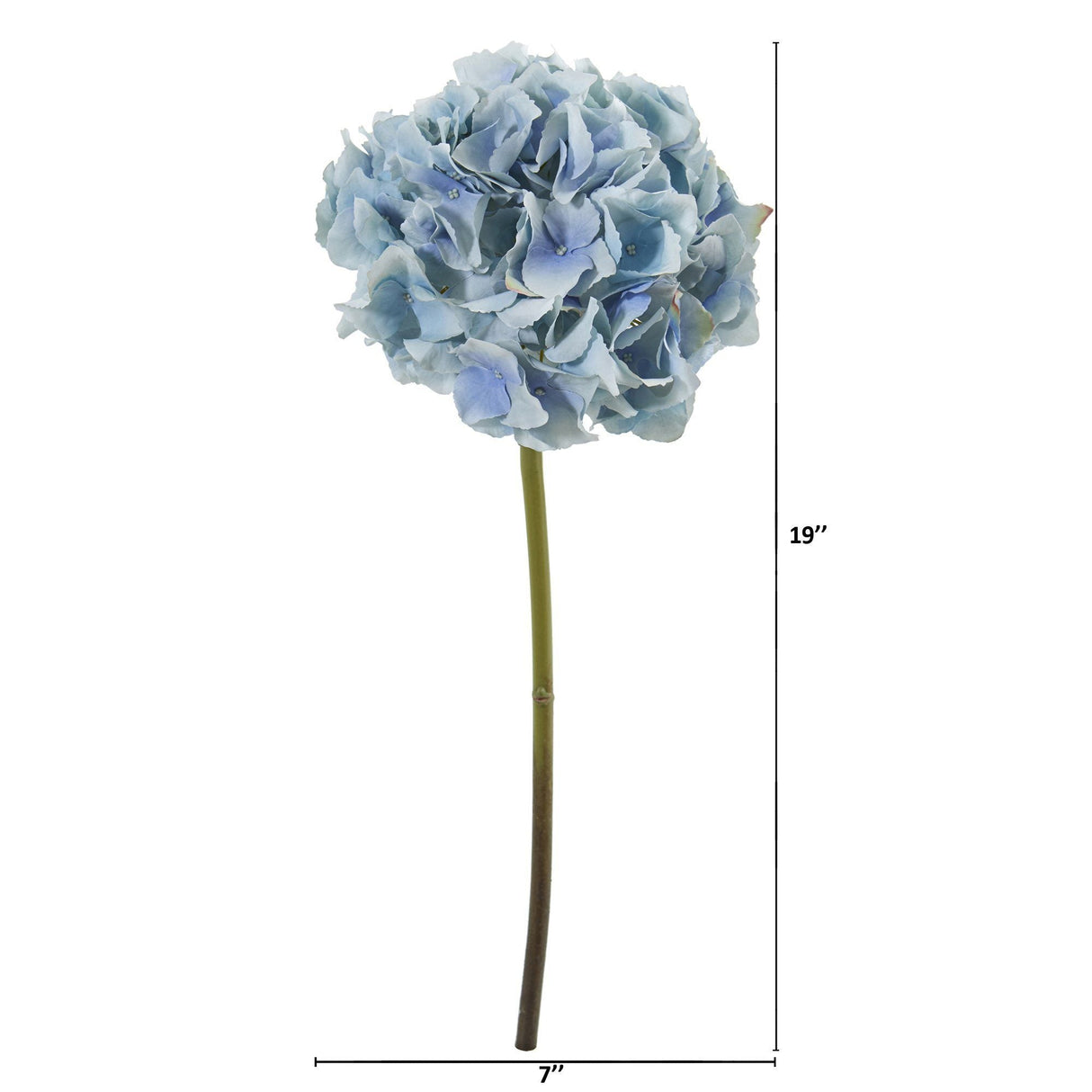 19” Hydrangea Artificial Flower (Set of 6)-Parc Decor