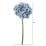 19” Hydrangea Artificial Flower (Set of 6)-Parc Decor