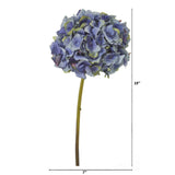19” Hydrangea Artificial Flower (Set of 6)-Parc Decor