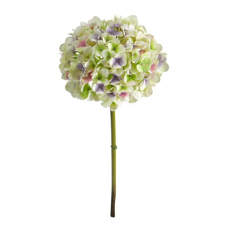 19” Artificial Hydrangea Flower (Set of 3 Silk Flower Stems)-Stem-Parc Decor