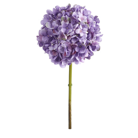 19” Artificial Hydrangea Flower (Set of 3 Silk Flower Stems)-Stem-Parc Decor