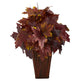 19” Autumn Maple Leaf Artificial Plant in Decorative Planter-Plant in Planter-Parc Decor