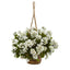 19” Geranium Hanging Basket UV Resistant (Indoor/Outdoor)